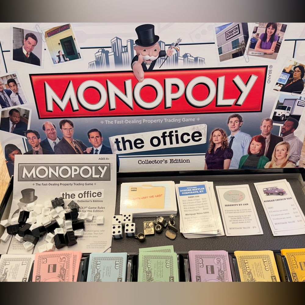 Rare Hasbro The Office Monopoly game Collectors Edition complete Excellent